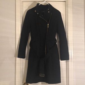 Cole Haan Black Wool Jacket with Gold Trim